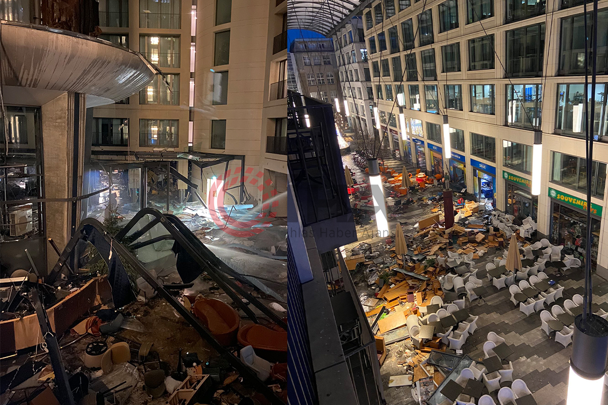 Berlin'de bin 500 balığın bulunduğu dev akvaryum patladı: 2 yaralı