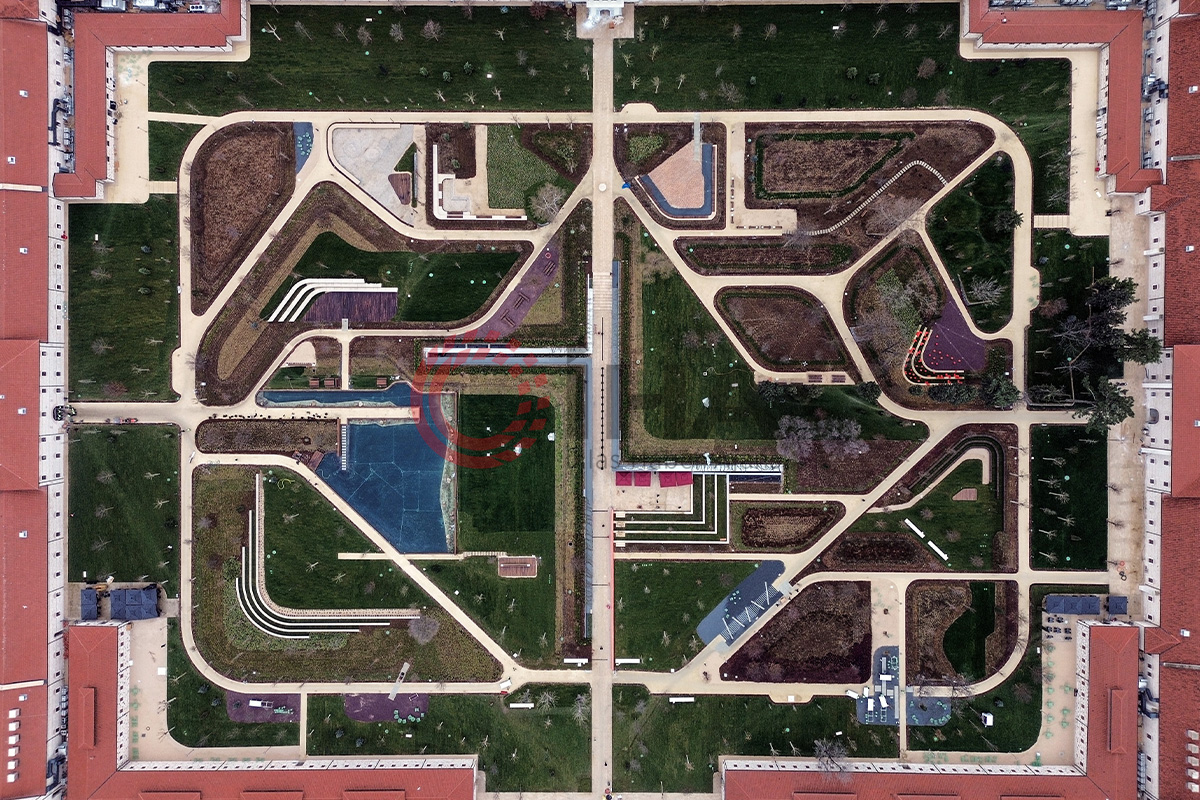 Kütüphane olan Rami Kışlası havadan görüntülendi