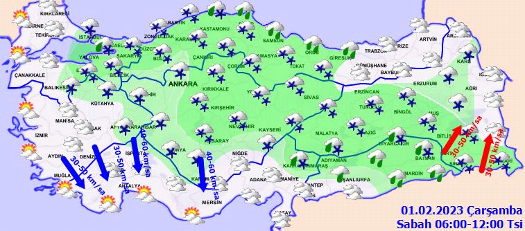 Meteoroloji'den 42 il için kar yağışı uyarısı