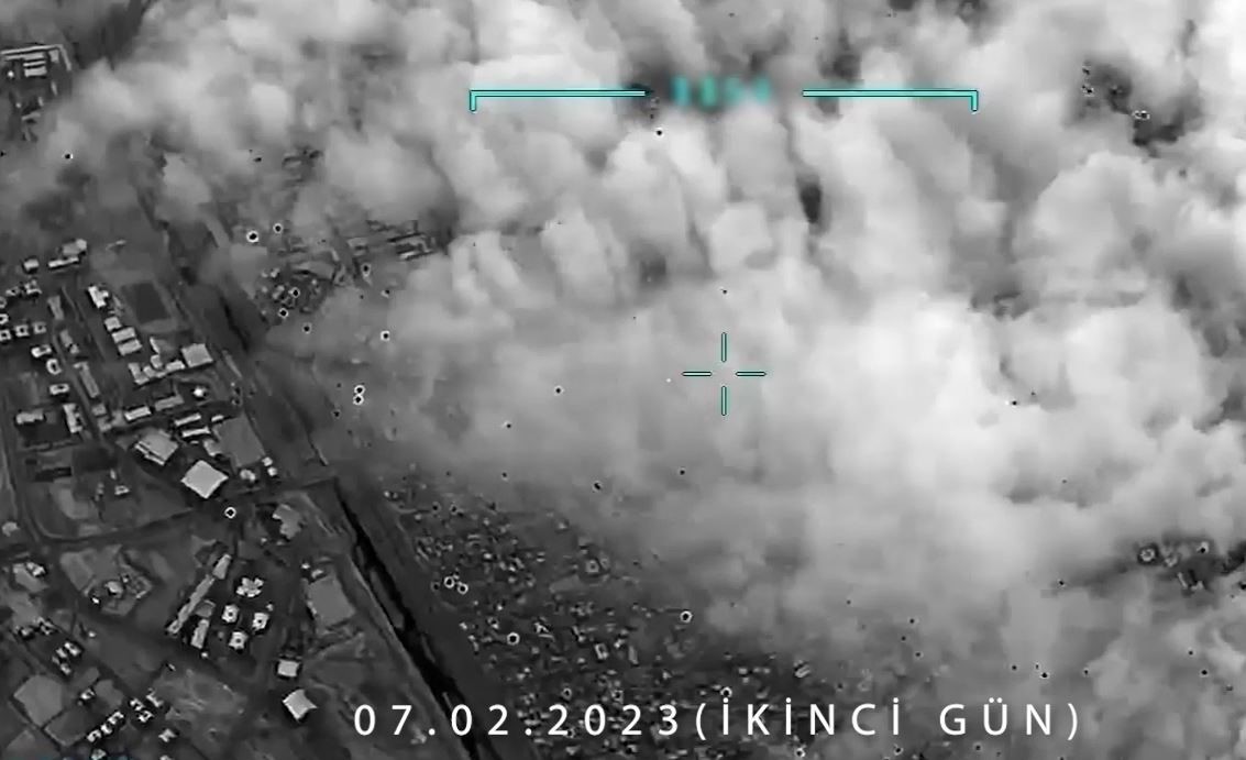 Deprem bölgesi Bayraktar AKINCI kamerasında