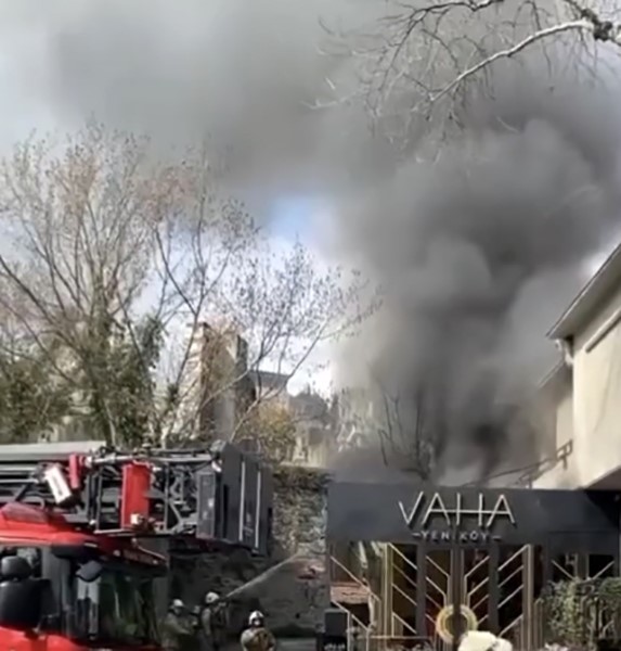 Sarıyer’de ünlü gece kulübünde yangın