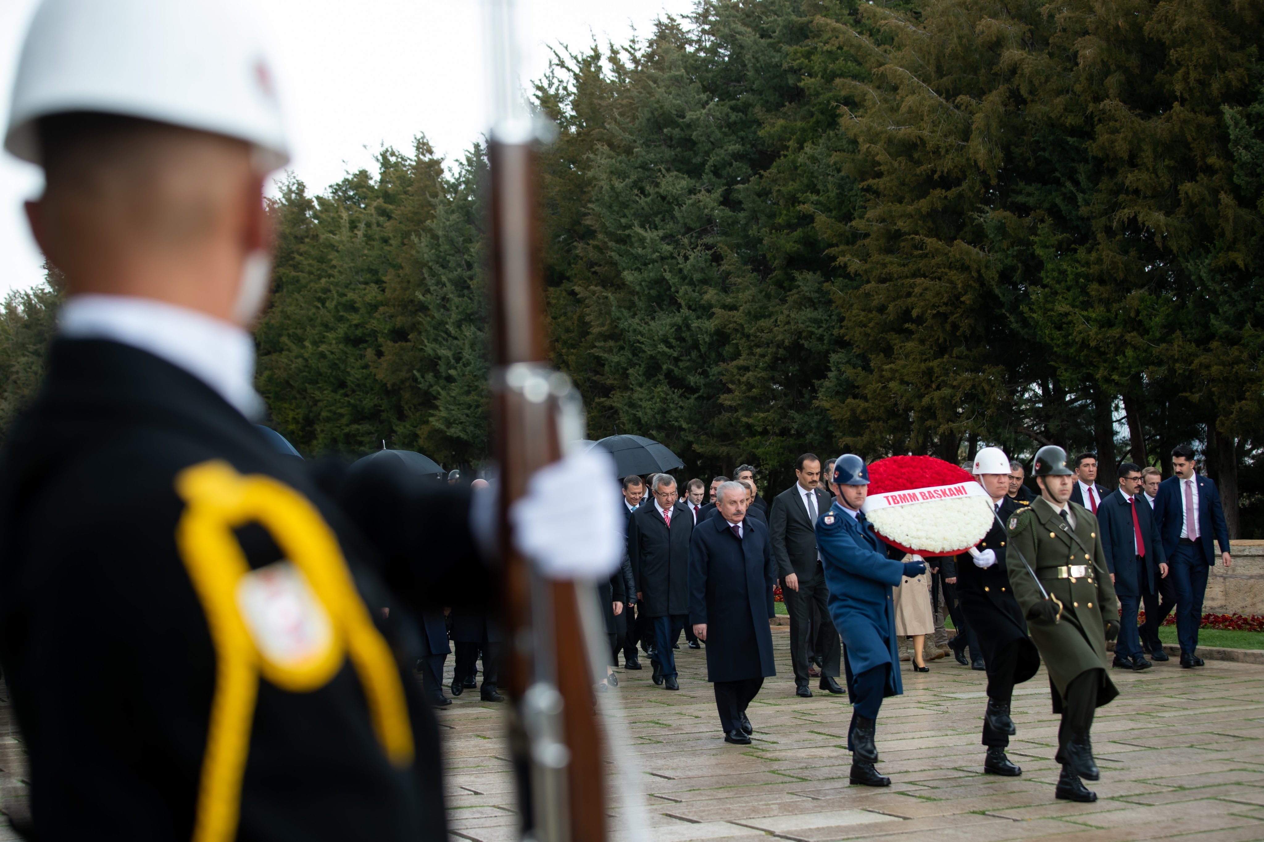 Devlet erkanı Anıtkabir’de