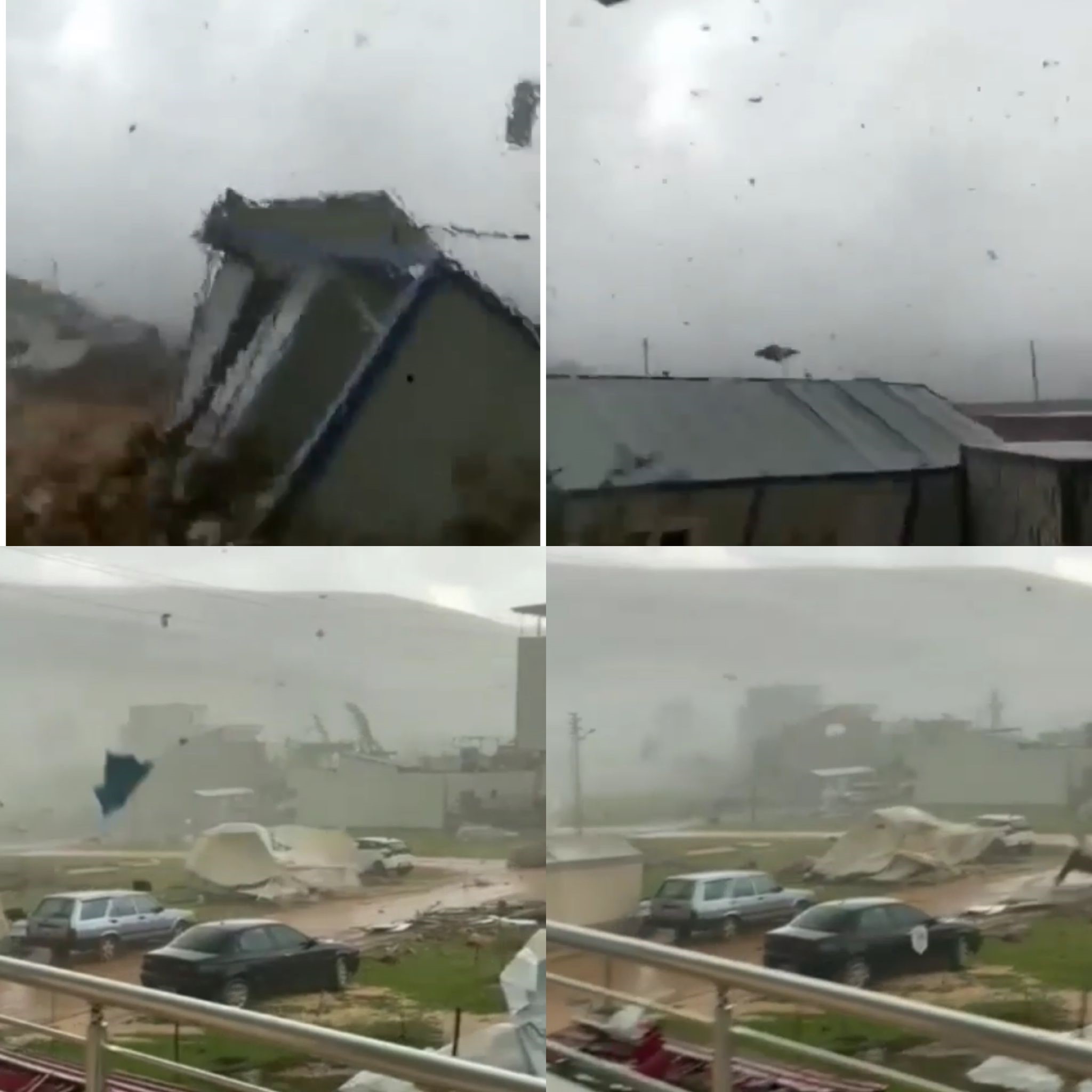 Kahramanmaraş Pazarcık'ta fırtına çatıları uçurdu: 4 yaralı