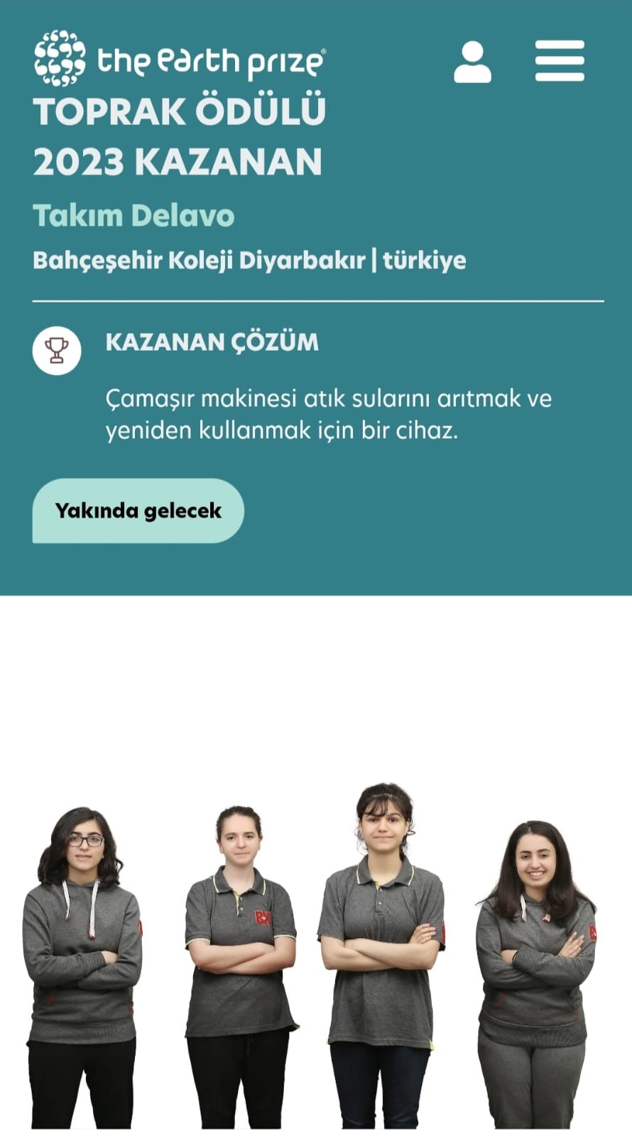 Diyarbakırlı öğrencilerin çevreci filtre sistemine 100 bin dolar ödül