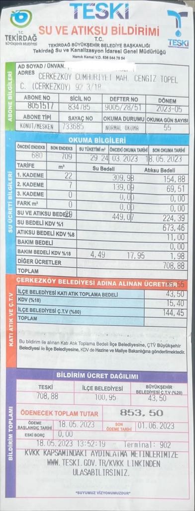 Belediye'nin fatura kurnazlığı: Geç okuyup yüksek kademeden fatura düzenliyor