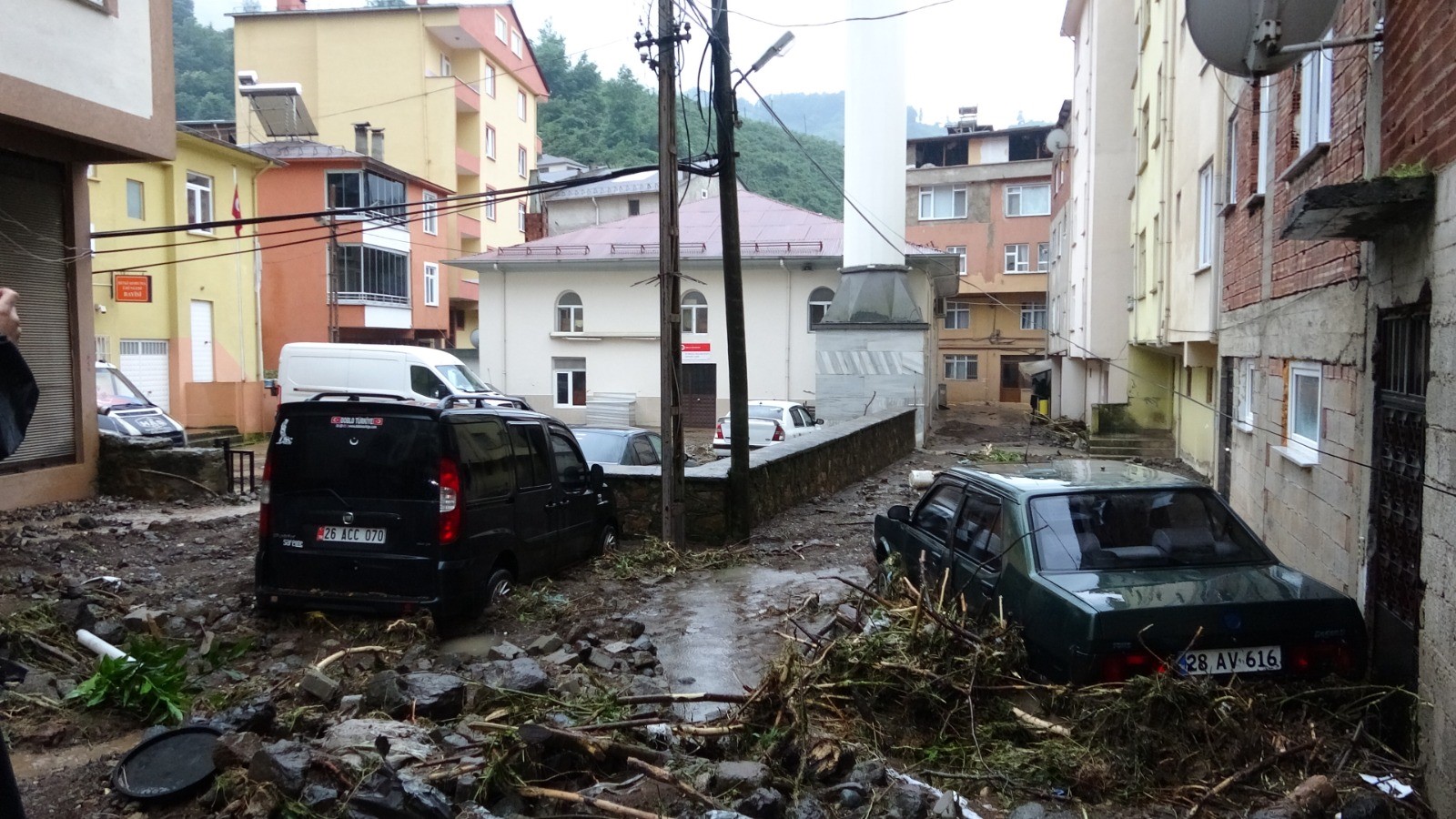 Giresun'da sel