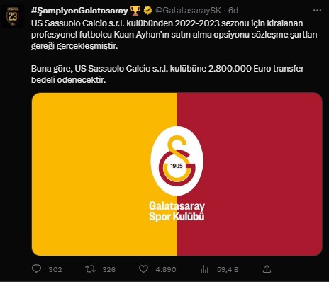 Galatasaray, Kaan Ayhan’ın bonservisini aldı