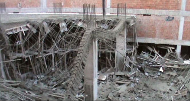 İnşaat çöktü: 7 yaralı 