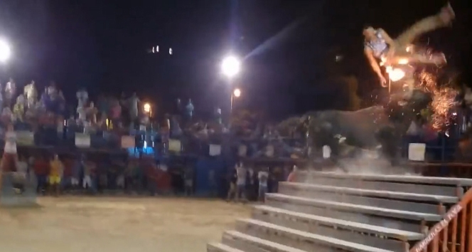 Boğayla şaka olmaz ! 