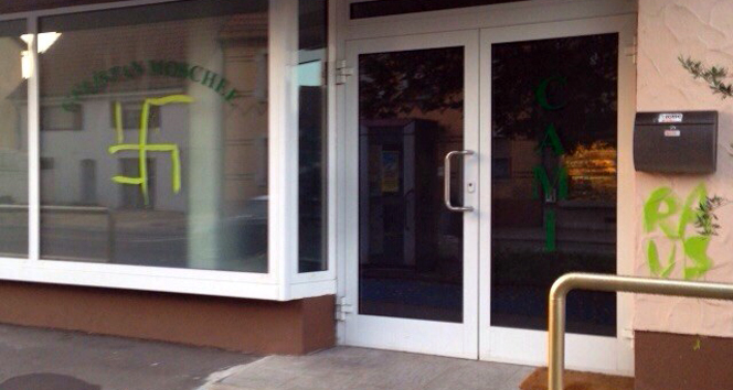 Almanya’da camiye çirkin saldırı&nbsp;almanya,Baden,camiye saldırı,Mögglingen,Württemberg