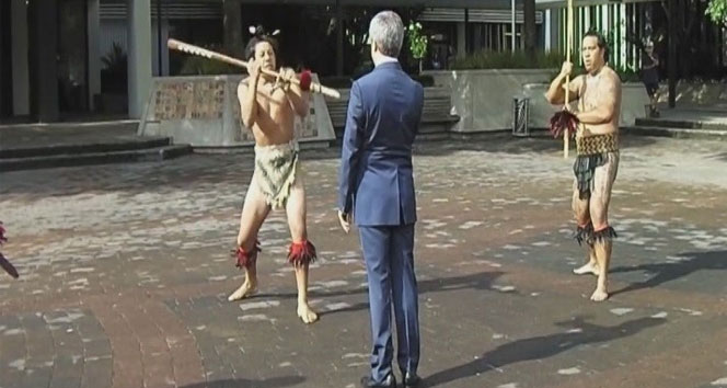 Valiye ‘Haka Danslı’ karşılama&nbsp;Ahmet Çınar,çanakkale,hakan dansı,yeni zellanda