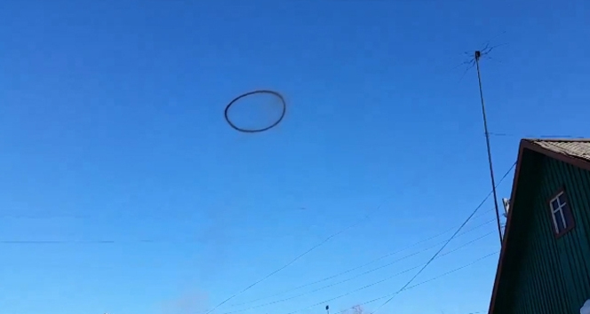 Dünya bu görüntüleri konuşuyor&nbsp;astana,gizemli halka,kazakistan