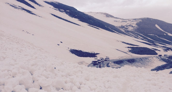 Karayolları ekibinin üzerine çığ düştü&nbsp;çığ,karayolları ekibi,van