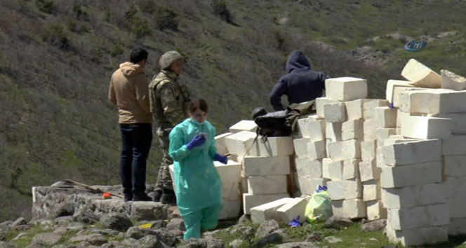 8 kafatası ve yüzlerce kemik çıktı&nbsp;Hozat,kazı,toplu mezar,Tunceli