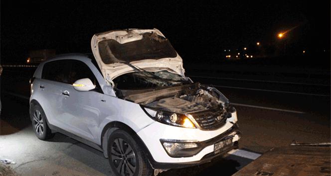 Panikleyip aracından indi, feci şekilde can verdi!&nbsp;Kocaeli,traifk kazası