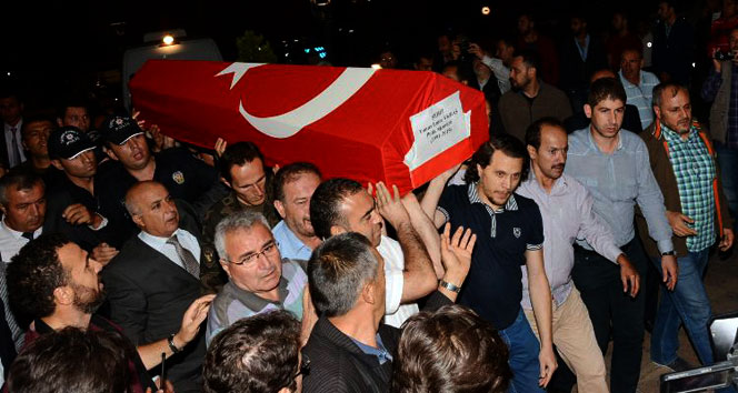 Şehit polisin cenazesi memleketine gönderildi