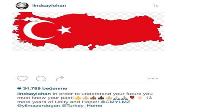 Amerikalı ünlü oyuncudan Türkiye haritalı paylaşım