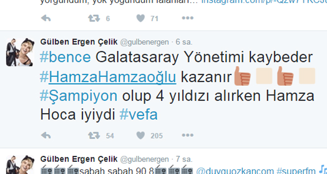 Gülben Ergenden Hamzaoğlu tepkisi!