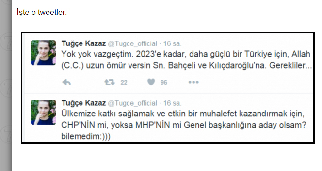 Tuğçe Kazaz, Kılıçdaroğlu ve Bahçeli ile fena dalga geçti!