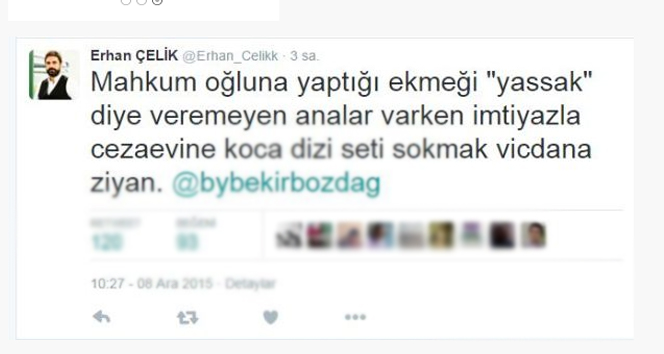 Erhan Çelikten, Deniz Sekinin dizide oynamasına çok sert tepki!