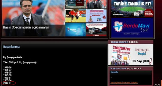 Trabzonspor kendisini şampiyon ilan etti
