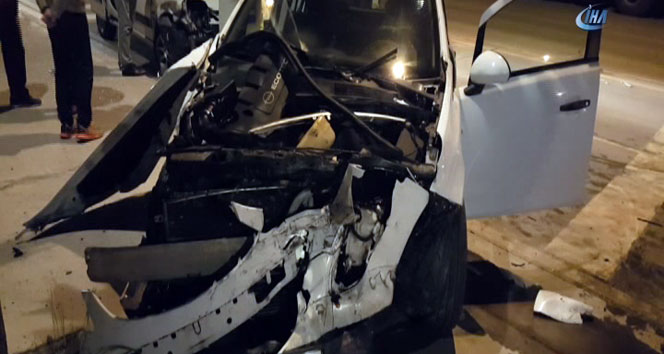 Aşırı hız yine kaza getirdi