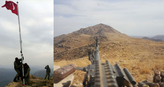 Türk askeri Kuzey Iraktaki Kokozer Dağına bayrak dikti