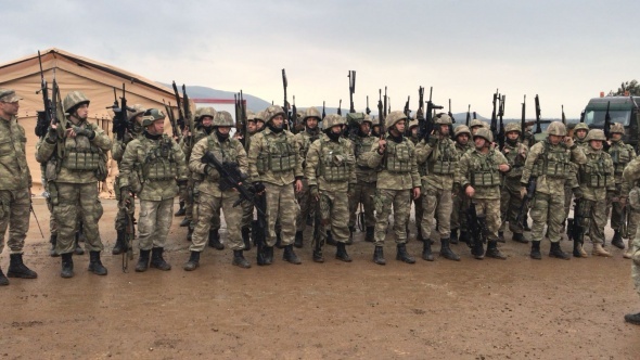 Komandoların Afrin hazırlığı