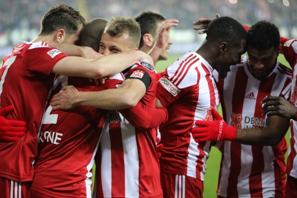 Sivasspor - Galatasaray maçından kareler