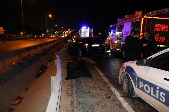 Gece yarÄ±sÄ± dehÅete dÃ¼ÅÃ¼ren kaza