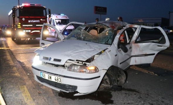 Otomobil takla attÄ±: 2 Ã¶lÃ¼, 5 yaralÄ±
