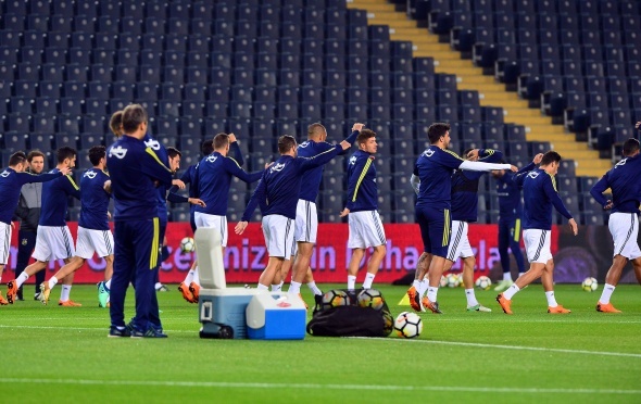 FenerbahÃ§e, statta antrenman yaptÄ±