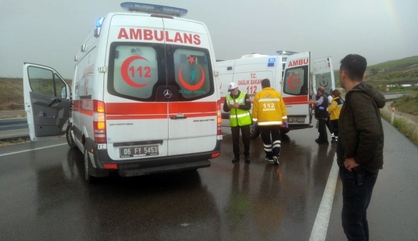 BeypazarÄ±'nda askeri araÃ§ devrildi: 5 yaralÄ±