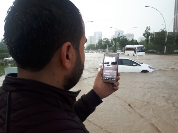 BaÅkentten inanÄ±lmaz gÃ¶rÃ¼ntÃ¼ler! HayatÄ± felÃ§ etti