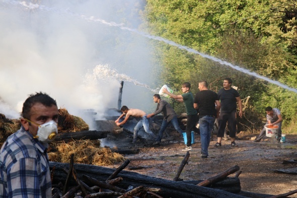 Korku dolu gÃ¶zlerle izlediler! KÃ¼le dÃ¶ndÃ¼