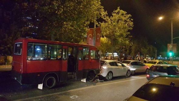 TekirdaÄâda zincirleme kazada 5 araÃ§ birbirine girdi