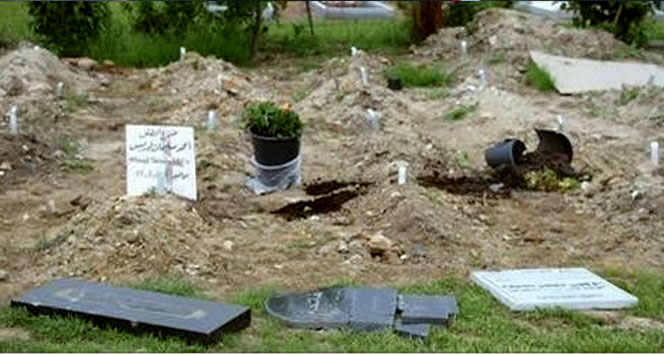 Danimarka’da Müslüman mezarlığına çirkin saldırı Danimarka,kopenhag,müslüman mezarlığı