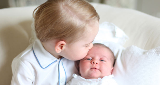 Prens ve prenses birlikte ilk kez kate middleton,prenses charlotte