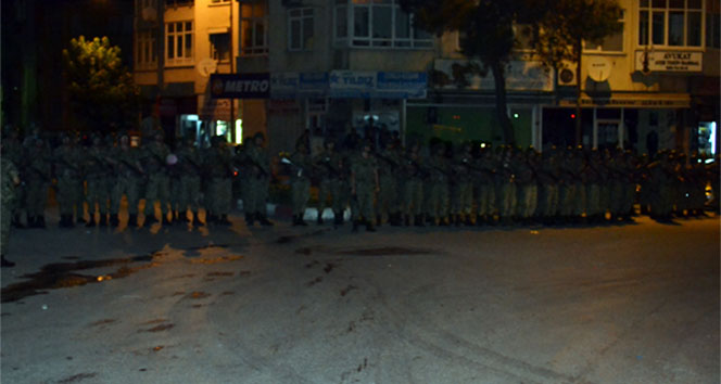 Edirne'de asker şehre indi! Edirne,gerginlik,keşan