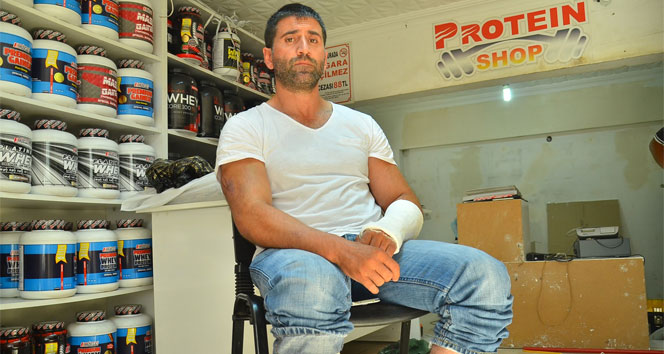 Türkiye vücut geliştirme şampiyonuna darp anı güvenlik kamerasında&nbsp;darp anı,güvenlik kamerası,Kocaeli,vücut geliştirme şampiyonu