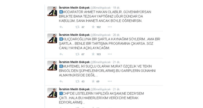 Gökçek, Kılıçdaroğlu'na meydan okudu! Kemal Kılıçdaroğlu,Melih Gökçek
