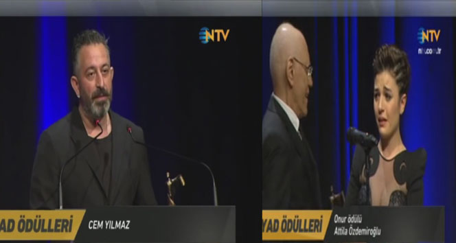 Gonca Vuslateri ağladı, Cem Yılmaz güldürdü cem yılmaz,gonca vuslateri