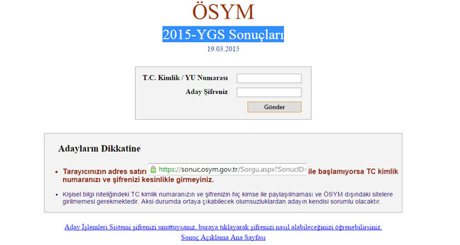 ÖSYM’den adaylara dijital dolandırıcılık uyarısı internet dolandırıcılığı,ÖSYM,sınav,tc kimlik no,YGS