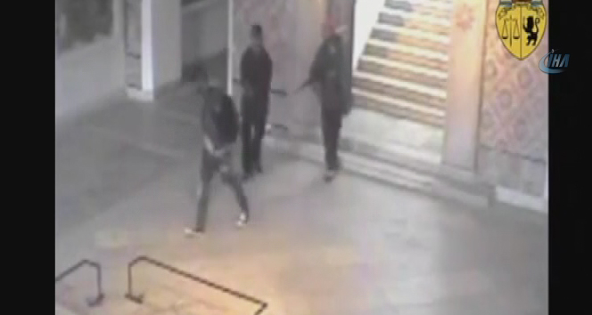 20 kişinin öldüğü saldırı güvenlik kamerasında saldırı,Tunus