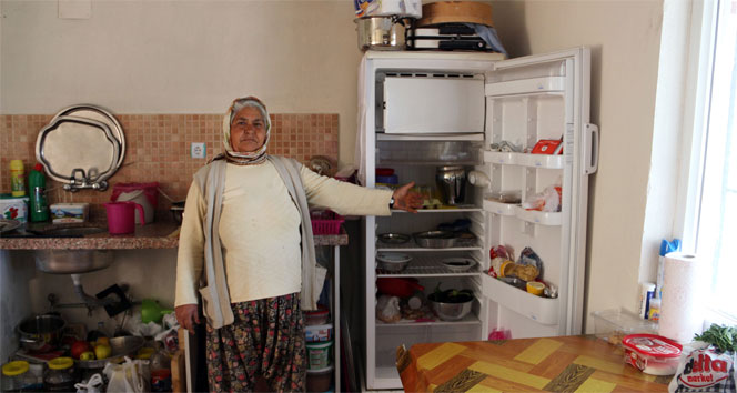 Hürü nine 8 yıldır elektriksiz elektrik,hürü nine